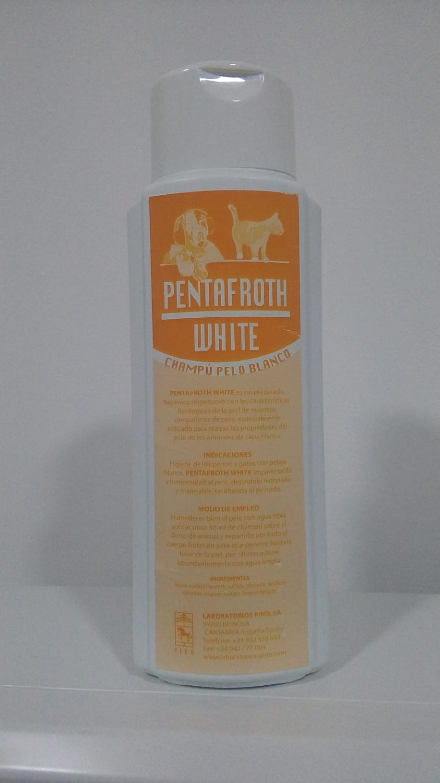 PENTAFROTH CHAMPU PELO BLANCO 400 ml.